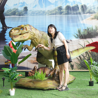 Dinosaure animatronique miniature d'intérieur LT-4-106, T-rex Tyrannosaurus pour parc d'attractions pour enfants