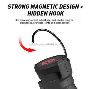 LED çalışma ışığı USB şarj edilebilir COB manyetik döndür atölye asılı kanca el bakım muayene çalışma ışıkları lamba - Product Image 2