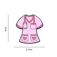 Pins Esmaltados con Temática Médica de Enfermera Rosa