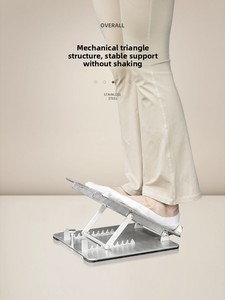Planche d'étirement en acier inoxydable 304, plaque côtelée, outil d'aide à l'étirement des mollets, marchepied incliné, presse à jambes pour fitness DQ119 - Product Image 3