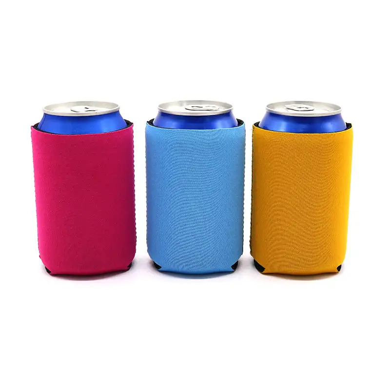 Custom Logo Neoprene Sublimation 12oz Beer Can Cozy Kozy With Logo Wedding Blank Beer Can Coolers for Slim Skinny Cans