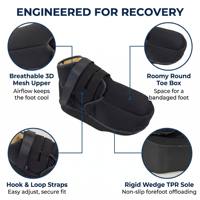 Chaussures orthopédiques médicales pour diabétiques, à bout ouvert, en maille 3D, avec Velcro, en EVA et TPR, respirantes, pour pieds enflés, soins du diabète, vente en gros