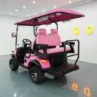 Voiturette de tourisme électrique 4 places 60V au lithium avec GPS, guide audio, pour visites de ville et golf, autonomie de 70-90 km et écran 7.10.1