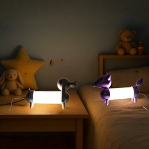 Lampada da Tavolo USB LED a Forma di Cucciolo, Luce Notturna Dimmerabile con Controllo della Luminosità a Lunga Pressione, Lampada da Comodino per Cameretta dei Bambini - Product Image 4