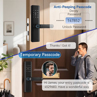 Harga Grosir Kunci Pintu Digital A11 Smart Intelligent Fingerprint Locks Tuya Wifi TTlock APP Remote Control