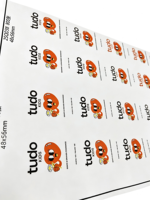 Rouleau d'étiquettes autocollantes en PVC personnalisables, impression de logo privé personnalisée pour la promotion, imperméable