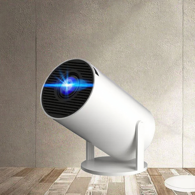 HY300 Pro Mini LED 720P Wireless WIFI HD Smart Android System 4K Projector with HIFI Stereo and Portable Design