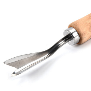 Pineapple Eye Remover Stainless Steel Wooden Handle V Shape Knife For Pineapple Peeling And Eye Removal - Product Image 4