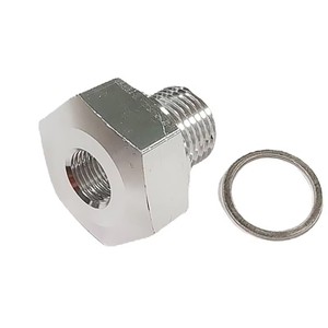 알루미늄 LS 시리즈 오일 압력 센서 어댑터 조인트 피팅 M12 M16 - 1/8 NPT(가스켓 포함) GM LS 스왑용 - Product Image 2