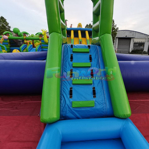Tobogán acuático comercial para exteriores con piscina gigante, parque acuático inflable, parque acuático inflable tipo jungla. - Product Image 4
