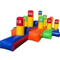 Jeux sportifs gonflables pour la maison et les jardins, lancer le cercle, lancer l'anneau, jeu de lancer d'anneaux gonflable