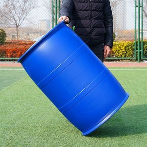 Barile di plastica Diesel blu da 200 litri del produttore per uso alimentare sigillato doppio anello riciclabile rifiuti liquidi imballaggi chimici - Product Image 3