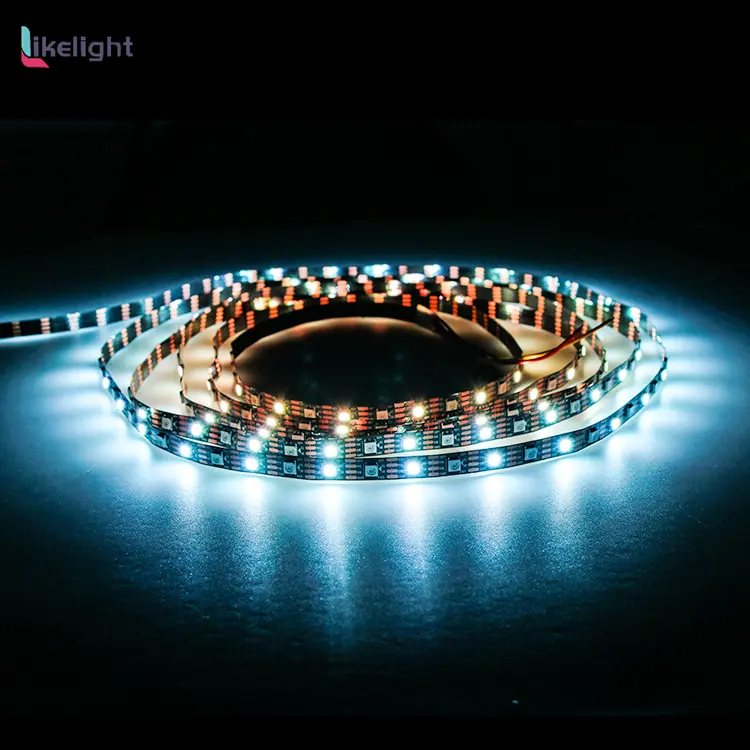مصباح LED بيكسل قطاعي مستمر من الجهة المصنعة نقطة الاختراق تيار مستمر 5 فولت WS2813 60 مصباح شريط ذكي