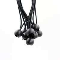 Ballons élastiques, Cordes élastiques noires robustes pour bâches, Sangles de fixation résistantes aux intempéries