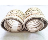 Corde tressée de 66mm de largeur sur le dessus des chaussures comme décoration vente chaude