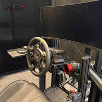 Chaise VR hydraulique multi-personnes, plateforme de mouvement 4DOF 6DOF pour projets de simulation de voitures de course et de montagnes russes pour parcs d'attractions