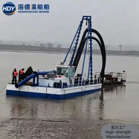 Draga de succión a chorro, barco de bombeo de arena, embarcación de dragado personalizable para proyectos en África, Sudamérica y Norteamérica
