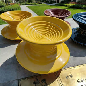 Fauteuil pivotant moderne en bois massif pour jardin, centre commercial, balcon – Vente en gros pour usages multiples - Product Image 2