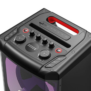 Haut-parleur portable 50W avec woofer de 5,25 pouces, double tweeter de 3 pouces, mode intérieur/extérieur, Bluetooth TWS, écran LED, basses puissantes pour les fêtes - Product Image 3