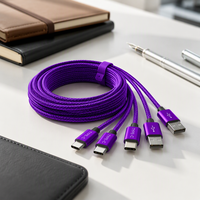 Câble de synchronisation USB-A vers Type C tressé en nylon, 1M, conducteur en cuivre pur, faible MOQ, vente directe usine pour commandes mobiles en gros
