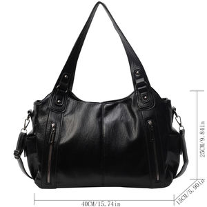 กระเป๋าถือผู้หญิง, ความจุขนาดใหญ่กระเป๋าสะพายไหล่ I-0711กระเป๋าโท้ทหนัง PU กระเป๋าแมสเซนเจอร์กระเป๋าชอปเปอร์สำหรับผู้หญิง - Product Image 5