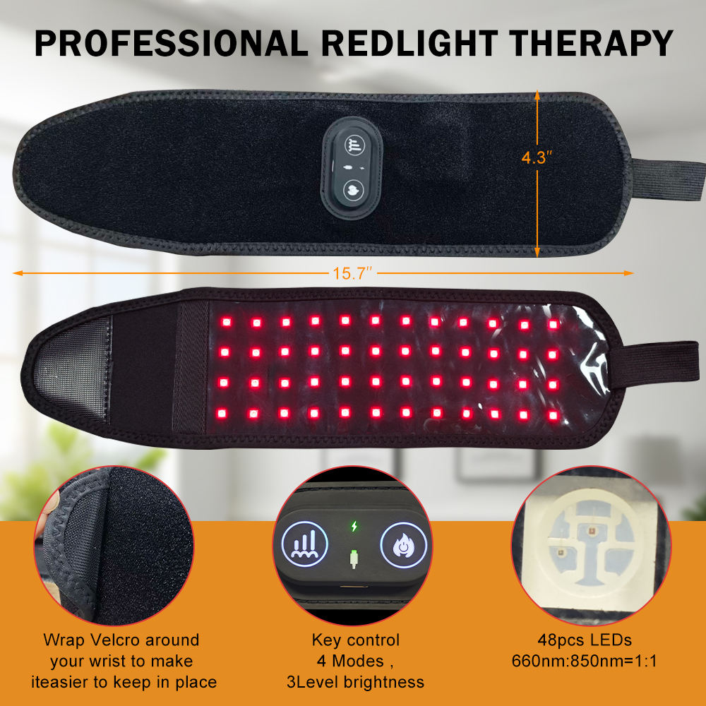 ORANGLES 48-LED 3-in-1 Red Light Therapy Wrist Bands | 660nm & 850nm Portable Device for Pain Relief & Home Care | Office/Nail Salon Use – orangles Kuwait - high resolution display - exposing craftsmanship - Image 2 of 6 | built for everyone | 48-LED 3-in-1 Red Light Therapy Wrist Bands | 660nm & 850nm Portable Device for Pain Relief & Home Care | Office/Nail Salon Use – orangles Kuwait for sale Georgia | Free Shipping ORANGLES