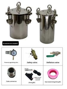 Réservoir sous pression en acier inoxydable 304, baril de distribution de colle, taille personnalisable - Product Image 4