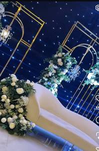 New <strong>Wedding</strong> Stage Background Decoration Modern <strong>Simple</strong> Square <strong>Backdrop</strong> Iron Metal Geometric <strong>Wedding</strong> Gold Arch - Product Image 6