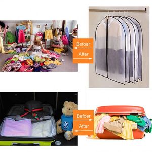 Protector de Ropa Colgante Multifuncional Plegable de Plástico Transparente para Armario, a Prueba de Polvo, para Trajes y Prendas, Venta al por Mayor - Product Image 6