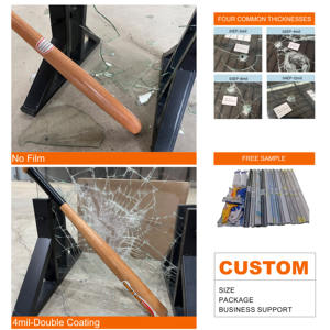 Feuille 400mm 8mil Mil 200 microns sécurité bâtiment fenêtre verre 12 Mil clair <span class=keywords><strong>Film</strong></span> de sécurité <span class=keywords><strong>et</strong></span> - Product Image 1