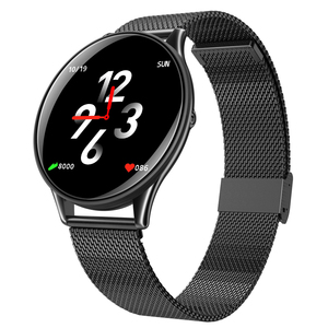 2020 Venta caliente SN58 correa de acero pantalla ronda a prueba de ritmo cardíaco reloj inteligente - Product Image 3