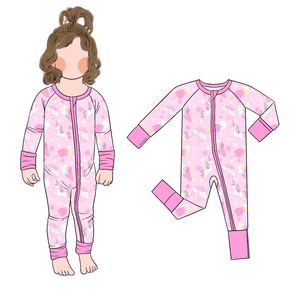 ชุดรอมเปอร์มีซิปสำหรับเด็กหญิงและเท้ามีซิป2ทางสำหรับฤดูใบไม้ผลิและใบไม้ร่วง - Product Image 6