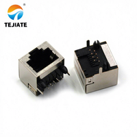 Connecteur réseau RJ45 8P8C à montage sur circuit imprimé 15,8 mm, type long ou court, sans LED, sans clip à ressort