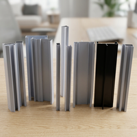 Perfil de Aluminio Cuadrado Extruido Personalizado Serie 6000, Temperatura T3-T8, para Puertas y Ventanas, Suministro Directo de Fábrica de Guangdong