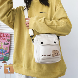 2025 Custom High Quality <strong>White</strong> Nylon Women's Fashion One Shoulder Crossbody <strong>Bag</strong> Waterproof <strong>Messenger</strong> for Summer Daily Travel