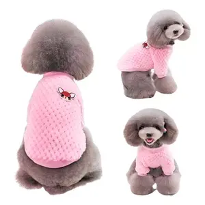 Warm Faux Fur Winter <b>Jacket</b> for Small <b>Dogs</b>, Cute Animal Design, Machine Washable & <b>Waterproof</b>, Size Little, Red Color, EGTMA Bra - Product Image 5