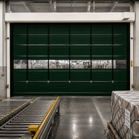 Porte rapide empilable en PVC automatique résistante au vent pour la logistique de la chaîne du froid