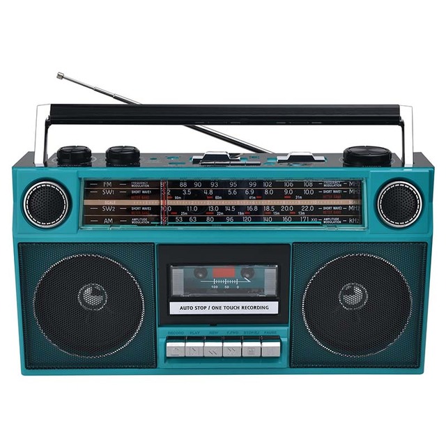 Vintage Styled Retro portable Cassette Recorder FM AM SW Radio TF Card Cassette Player Recorder