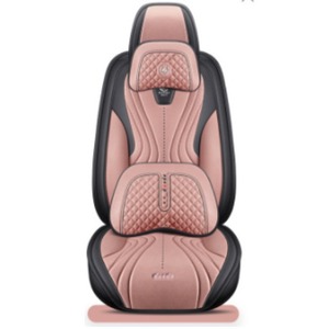 Fundas de Asiento de Coche de PU de Lujo, Impermeables, Antideslizantes, Duraderas, Universales, para Cinco Asientos, para Todas las Estaciones, con Cojines y Almohadas - Product Image 5