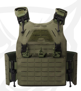 Quick release tactical <strong>vest</strong> laser cutting <strong>Molle</strong> armor plate harness camouflage equipment, suitable for outdoor hunting training - Product Image 5