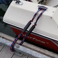 Ligne d'amarrage de bateau marine de 4 pieds 5 pieds, corde d'amarrage/ancrage (4 pieds) avec clip, corde élastique pour bateaux à moteur et navires