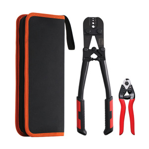 Ruwei <b>Wire</b> Crimper And Cutter Set 10 Awg Chromium Vanadium Steel Industrial Grade Front Entry <b>Crimping</b> Shearing <b>Tool</b> - Product Image 2