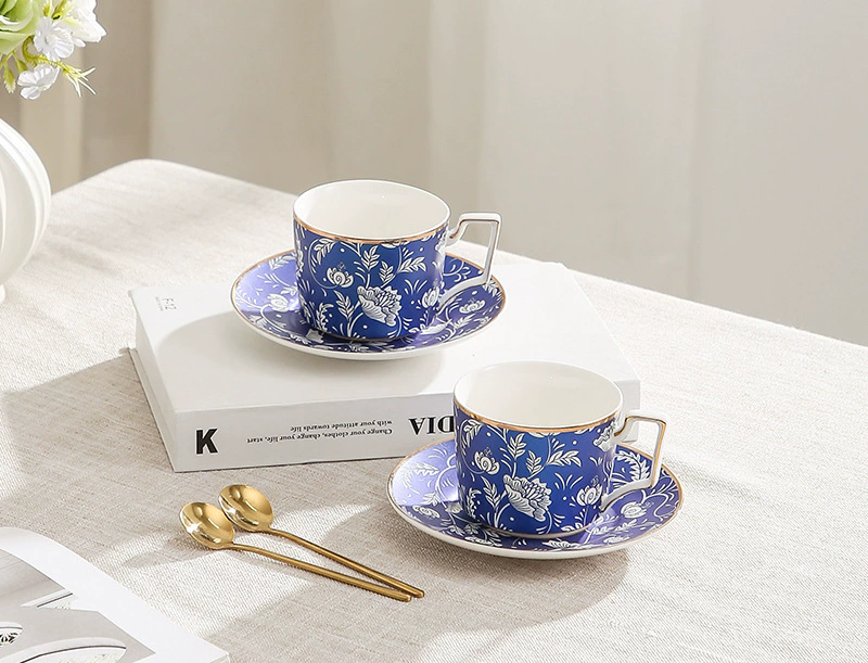 double cup and saucer