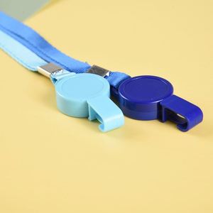 Fashion Custom Logo Heat Transfer Sublimation Lanyards Solid Color Lanyard 1.5cm Card Clip ID Badge Reel Neck Keychain - Product Image 4