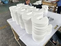 Matériau UHMWPE de pièce en plastique C4D personnalisé rond blanc pour l'industrie