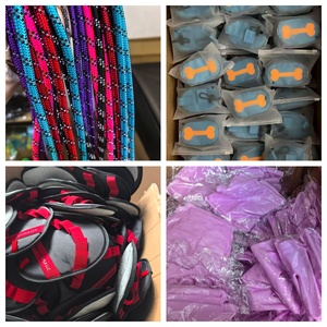 Sabuk pengaman dapat ditarik nilon PU pola polos kustom kalung untuk hewan gaya sederhana Rivet anjing sabuk pengaman mobil - Product Image 6