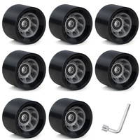 Roues de patins à roulettes quad 58*39MM, accessoires pour patins de vitesse, roues 95A, quatre roues en PU