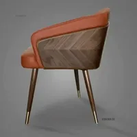 Chaises de salle à manger de luxe minimalistes, fauteuil à dossier en bois, chaise de salon nordique de haute qualité, meubles de cuisine confortables