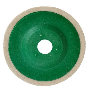 Disque de polissage en laine, grain 1000, abrasif fin-moyen pour meuleuse d'angle, matériau en laine polie - Product Image 4