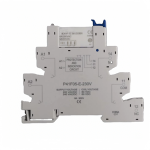 60VDC Din Rail Relais Modulsc halter HF41F 12V 24V 6A Thermo relais Miniatur größe Epoxy 60VDC Spulens pannung PCB SSR RELAIS - Product Image 3